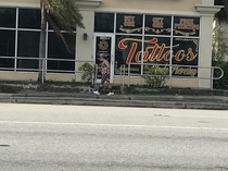 Every morning morning when I open up my store I see this man walking in  degree Florida heat The same American flag outfit complete with wig and top hathe has not missed one day in the year I have been here