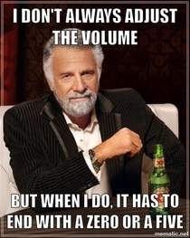 Every time I adjust the volume