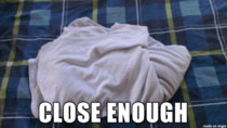 Every time I fold fitted sheets