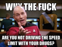 Every time I see the news report about people getting pulled over for speeding and arrested for drug posessiondistribution