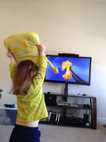 Every time she watches The Lion King