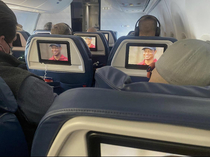 Everyone on this flight watching Masters Coverage