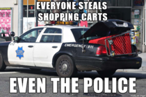 Everyone steals shopping carts