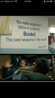 Everything is a weapon - Keanu Reeves