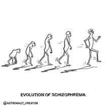Evolution of schizophrenia