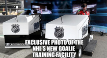 Exclusive photo of the NHLs new goalie training facility