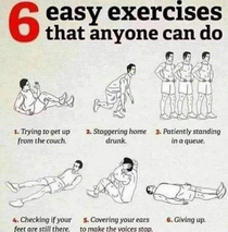 Exercise chart anyone can complete