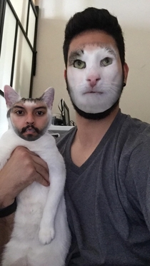 Face swapped with my cat