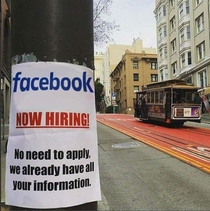 Facebook now hiring