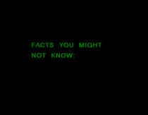 Facts you might not know