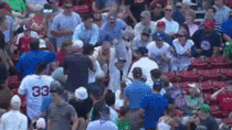 Fans Reaction to Catching Foul Ball