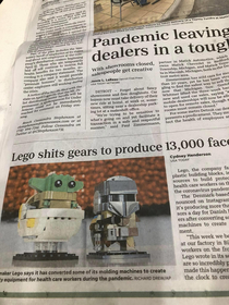 Fatal error in a local paper today