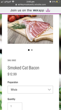 Fatty juicy mouth-watering strips of cat bacon will get the kids out of bed for sure