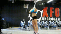 Female weightlifter