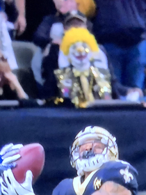 Fiance spotted this clown with great seats at the football game