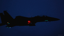 Fighter Jet at Night