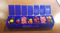 Filled my pill box for the week