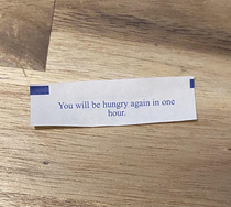 Finally an honest fortune cookie