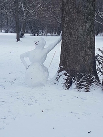 Finally found someone enjoying the snow