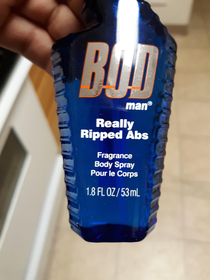 Finally I dont have to smell like normal ripped abs anymore