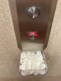 Finger condoms You know for your fingers Please practice safe elevator riding