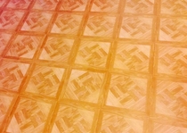 Finished floor stepped back to admire work and then noticed this was now the swastika room