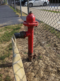 Fire hydrant gave ALL the water