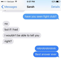 first rule of fight club