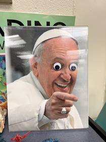 First there was the Buddy Christ I present to you your Pal the Pope
