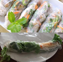 First time making spring rolls NAILED IT