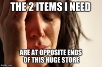 First world grocery store problems