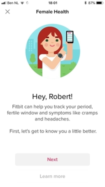 Fitbit app seems a bit confused after update