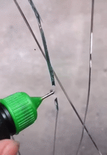 Fixing cracks on glass