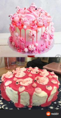 Flamingo cake