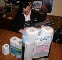 Flashback to two years ago during the toilet paper shortage debacle and I did a parody of Scarface with my airsoft little friend