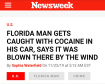 Florida Man and the Cocaine fairy