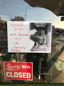Florist near my work put a closed until sign up I noticed they messed up the open date so I fixed the sign up a little for them