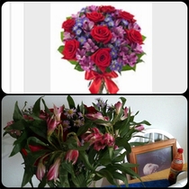 Flowers sent to my mom for Mothers Day vs what the website showed