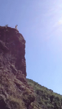 -foot cliff jump