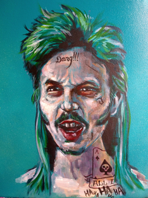 For everyone that saw my Farley Quinn painting and demanded David Spade as the Joker Here is Joke-Dirt
