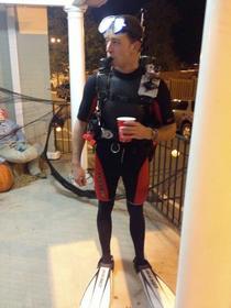 For Halloween last year I strapped a keg to my back