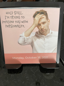 For my boss today