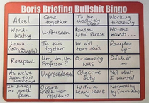 For those about to watch the UK PMs announcement heres your bingo drinking chart Gl