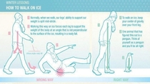 For you southerners tips for walking on ice
