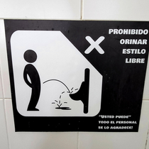 Forbidden to pee free style You can all the staff will be thankful