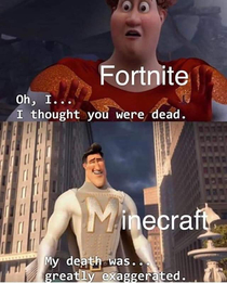 Fortnite bad Minecraft good