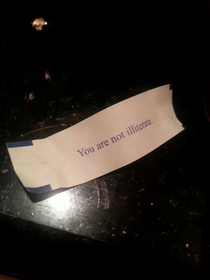 Fortune cookies have clearly just given up