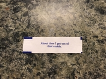Fortunes from cookies are self aware