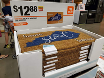 Found a box of Kentucky Home Sweet Home mats at Home Depot in Minnesota Cant believe these arent flying off the shelves