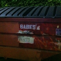 Found a dumpster for that guy to use